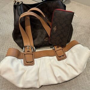 Coach bundle 2 purses 1 wallet